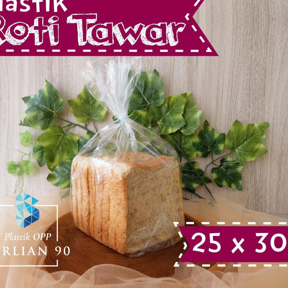 

⇄.W715.➷ Plastik Roti Tawar 25 x 30 cm / Plastik OPP Roti Tawar tebal 30 Micron♪ ..,,