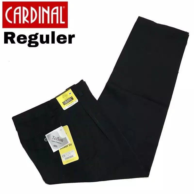 Celana Formal Pria Kerja Standar Kantor Bahan Kain Teflon Size 27-40 Murah Adem Cadinal