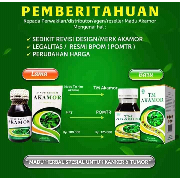 Madu TM Tasnim Akamor Obat Herbal Spesialis Kanker Tumor Penangkal Radikal Bebas