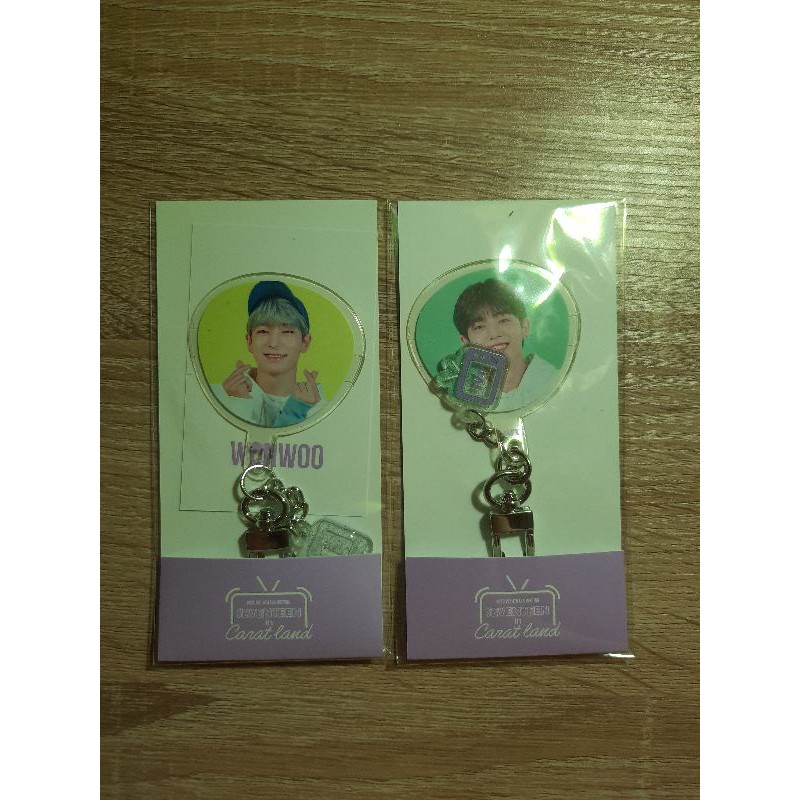 READY STOCK Seventeen Caratland 2020 Merchandise Mini Image Picket Keyring WONWOO SCOUPS