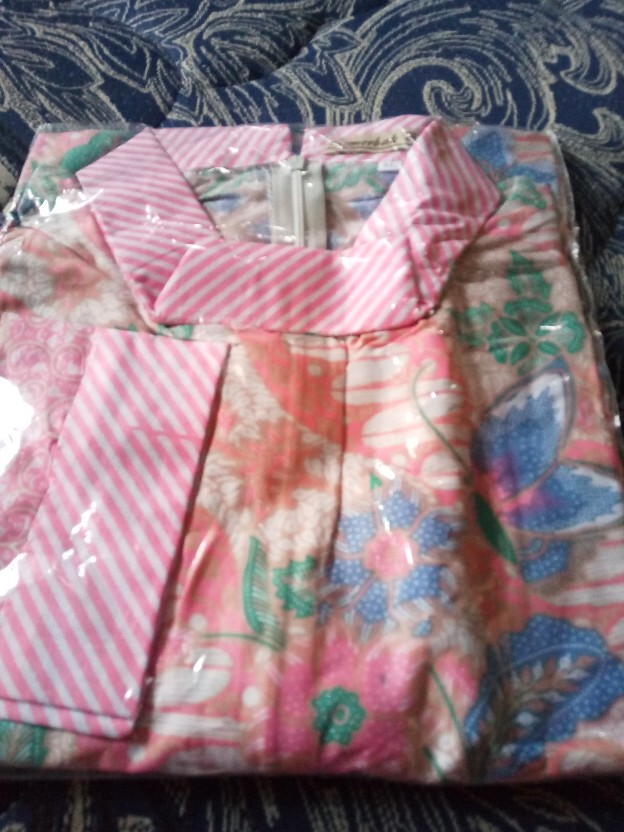 Tunik Kerja Pastel Chio Atasan Baju Batik Wanita Warna Soft