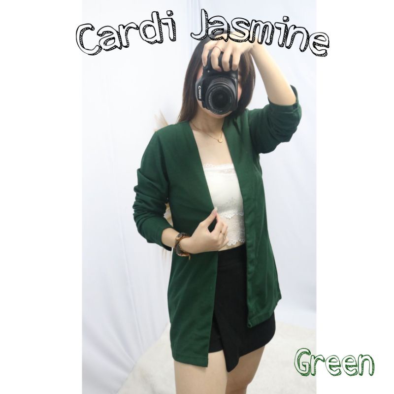 MDLV ~ Cardigan Jasmine Cardigan Polos Women Outer Basic Cardigan Lengan Panjang Fashion Wanita