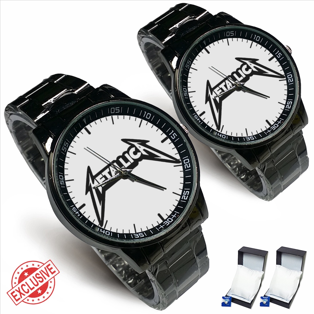 Jam Tangan Rantai Couple METALLICA - 1 (Nice)