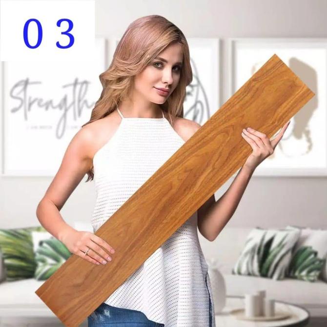 

Vinyl Lantai Stiker Lantai 91.4cmX15.2cm Tebal 2mm Wallpaper