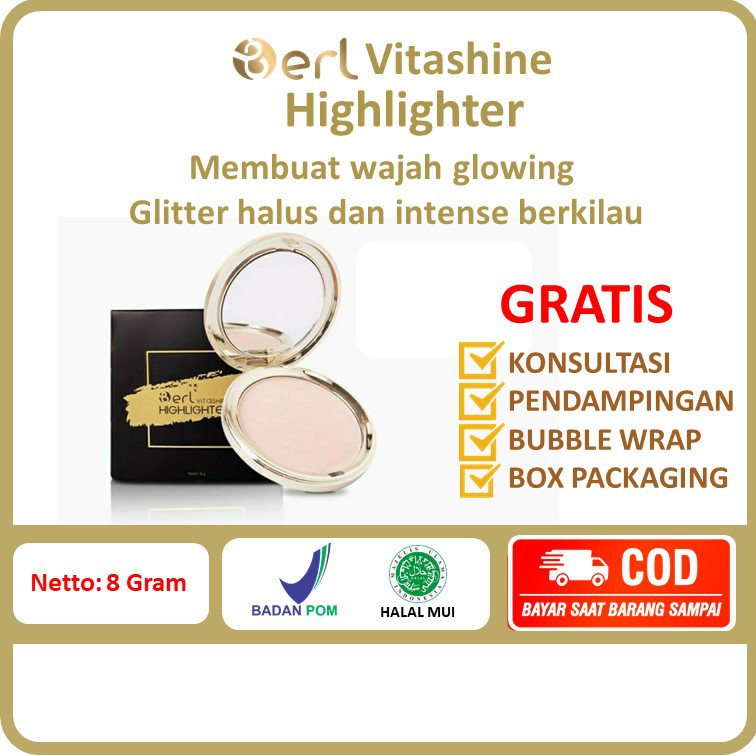 B ERL VITASHINE HIGHLIGHTER Glowing Instan B ERL HIGHLIGHTER POWDER BERL HIGHLIGHTER BERL SHIMMER