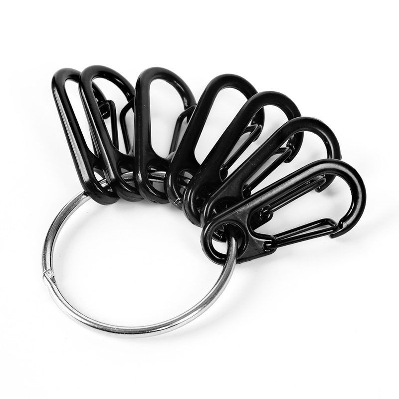 Klip Carabiner Gantungan Kunci Mini Bahan Alloy Rilis Cepat