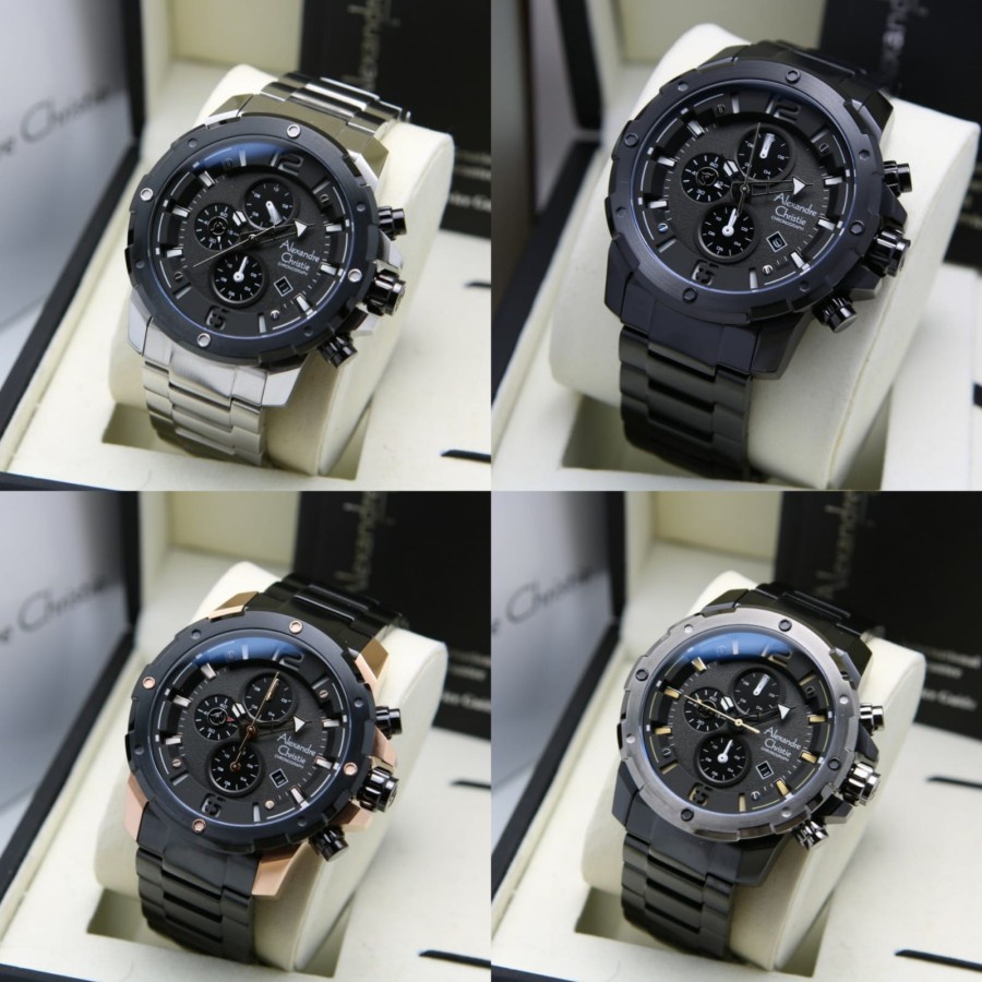 JAM TANGAN PRIA ALEXANDRE CHRISTIE AC 6410 AC6410 STAINLESS ORIGINAL