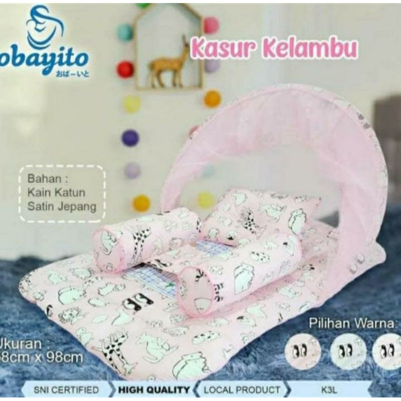 Obayito OB-0110 Kasur Kelambu Lipat untuk Bayi