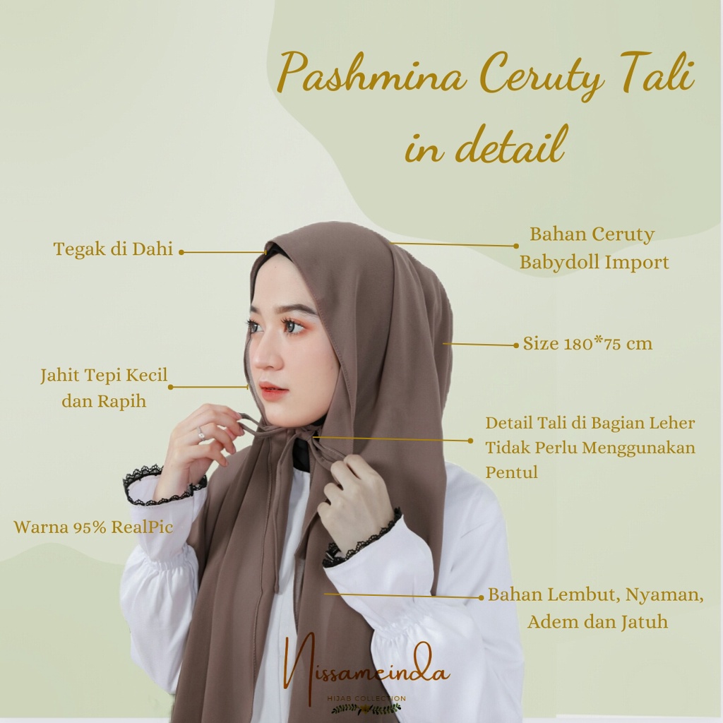 HIJAB / PASHMINA TALI CERUTY BABYDOLL PREMIUM POLOS