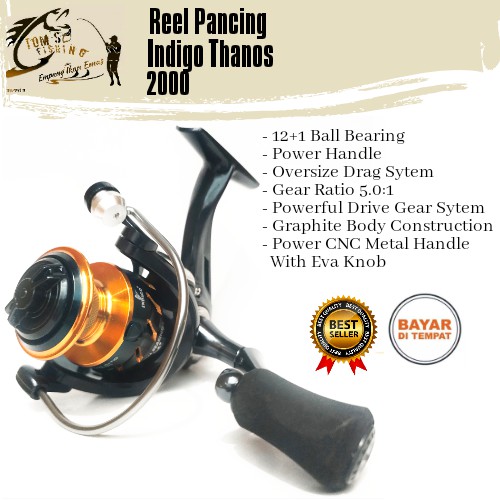 Reel Pancing Thanoz 2000 (12+1 Bearing) Power Handle