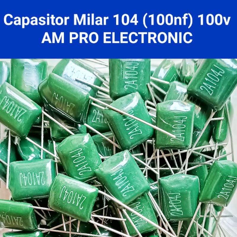 Kapasitor Milar 104 100v 100nf Capacitor Mylar 100n 0.1uf.