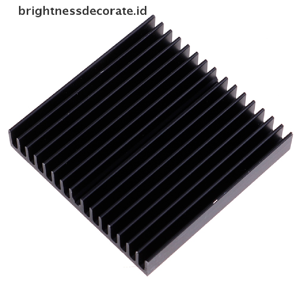 1 Pc Chip Motherboard Heatsink Radiator Bahan Aluminum Warna Hitam Ukuran 60x60 X 10mm