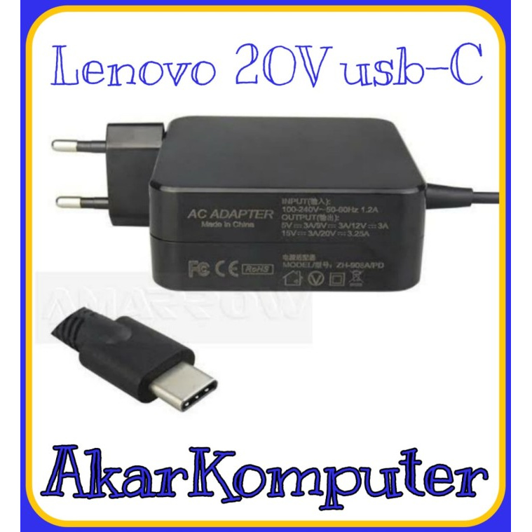 Adaptor Charger Laptop Original Lenovo type C