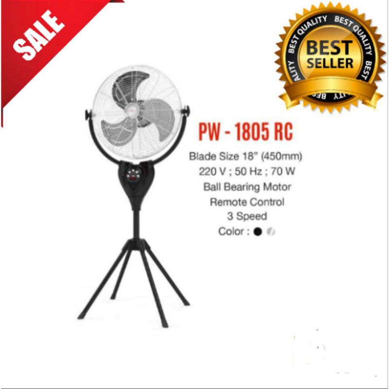 Kipas Angin 18in / Kipas Angin Berdiri / Stand Fan MASPION PW1805RC