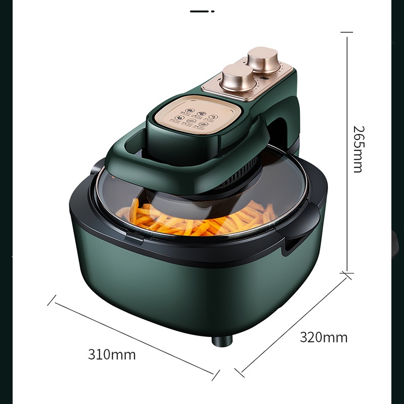 EARISE Digital Low Watt Visual Air Fryer 6 Liter Penggorengan tanpa Minyak Anti Lengket-8