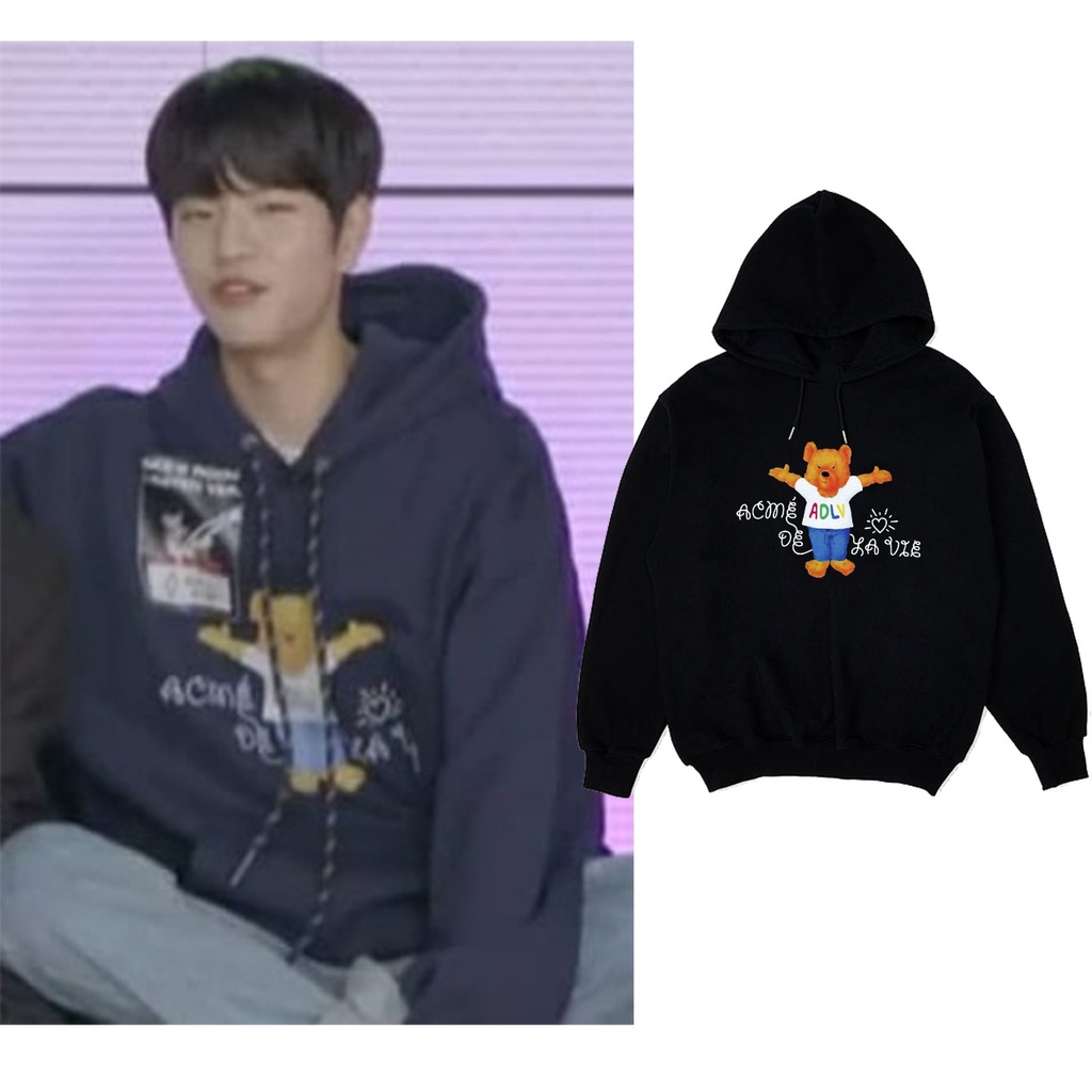 Jaket Hoodie Straykids seungmin boneka beruang