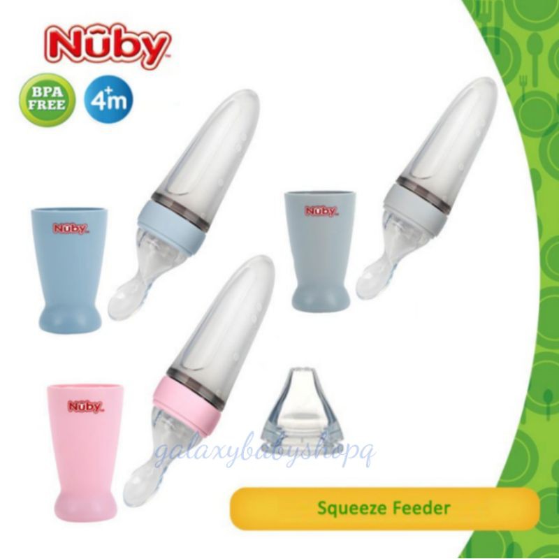 Nuby All silicon squeeze feeder