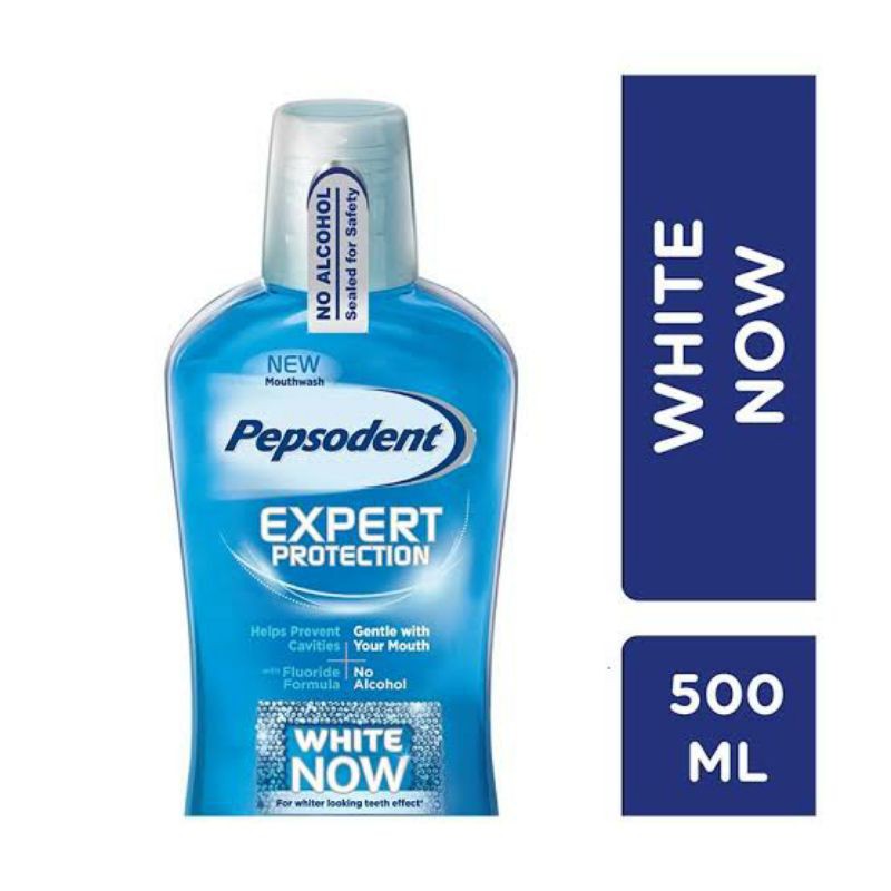 Pepsodent mouthwash white now 500ml