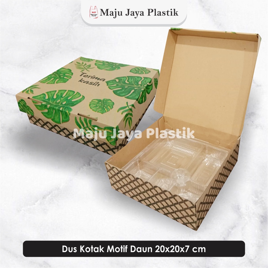 Jual Kardus Nasi 20x20x7 Isi 25pcs / Box Nasi, Kotak Nasi, Snack + Mika ...