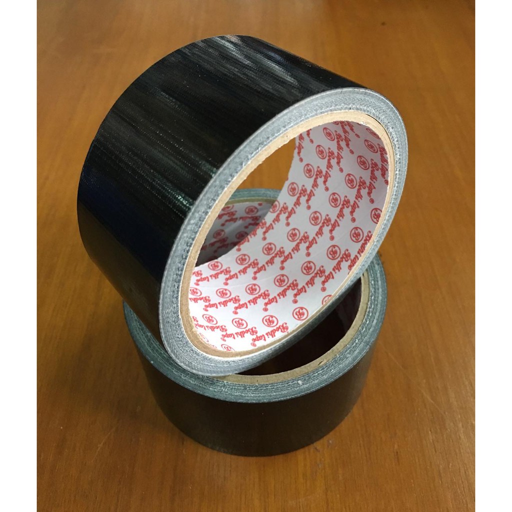 

Lakban Kain Hitam 2" / Isolasi Kain / Solatip Hitam Tebal