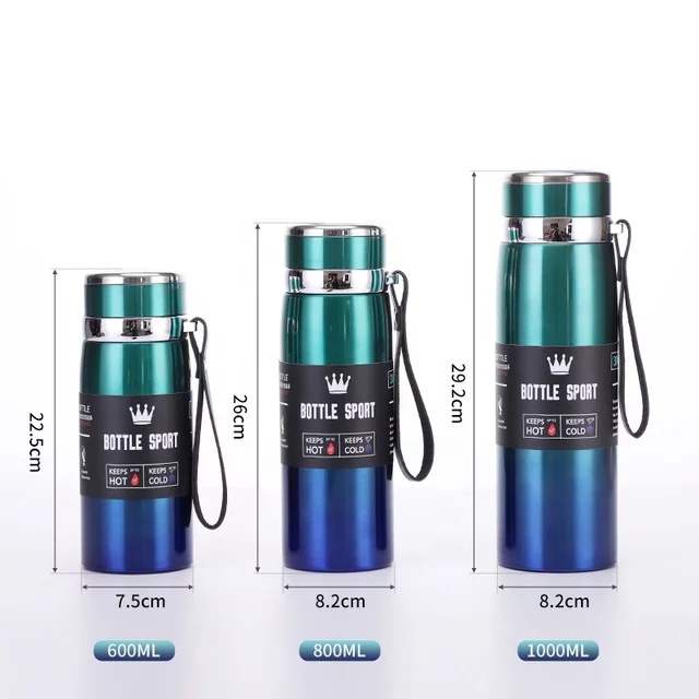 Botol Termos Tumbler Stainless Steel Termos Travel 1000ml H05-3 Botol Termos Tahan Panas dan Dingin Termos Travel Stainless Premium