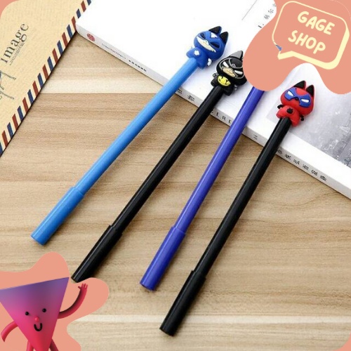 

pulpen gel catvangers pena tinta hitam kebutuhan sekolah anak alat tulis pen lucu imut bolpen unik fancy keren bisa COD termurah import