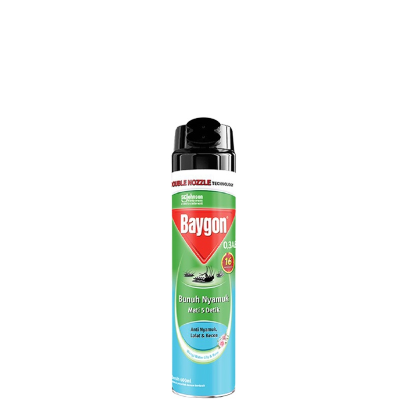 BAYGON AEROSOL WATERLILY & ROSE 600 ML