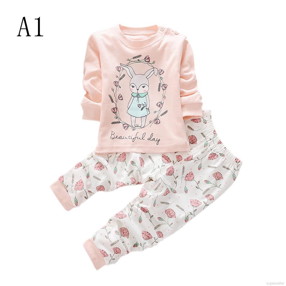 Pakaian Bayi Anak  Anak  Tracksuit Pakaian Tidur Kaus 