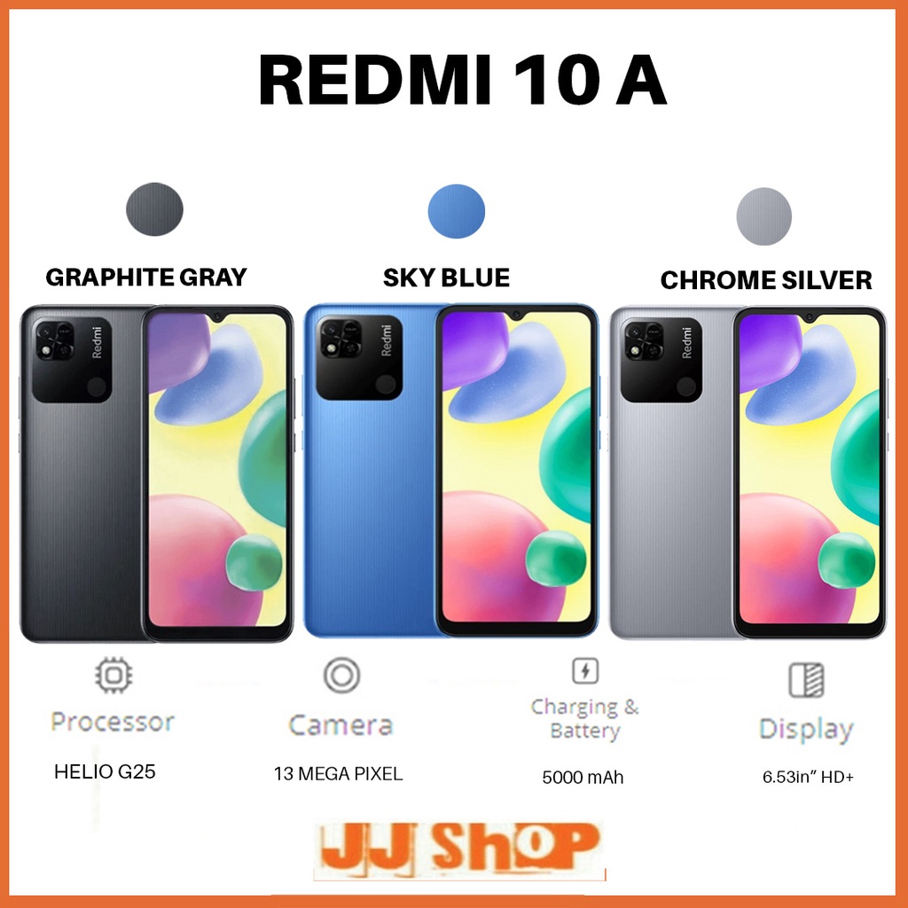 XIAOMI REDMI 10A 4/64 3/32 GB RAM 4GB 3GB ROM 64GB 32GB RESMI TAM