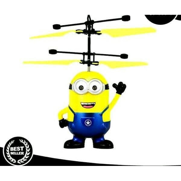 DRONE KARAKTER MINION SENSOR HELIKOPTER / MAINAN TERBANG