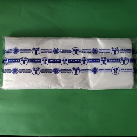 Kantong Plastik Laundry HD TicTas Hitam/Putih uk 50 x 70 x 015 - Hitam/Putih