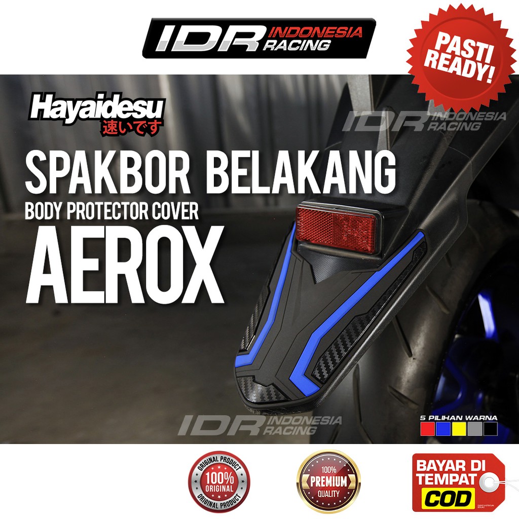 Spakbor Belakang AEROX Rear Fender Aksesoris Body Protector Hayaidesu Yamaha