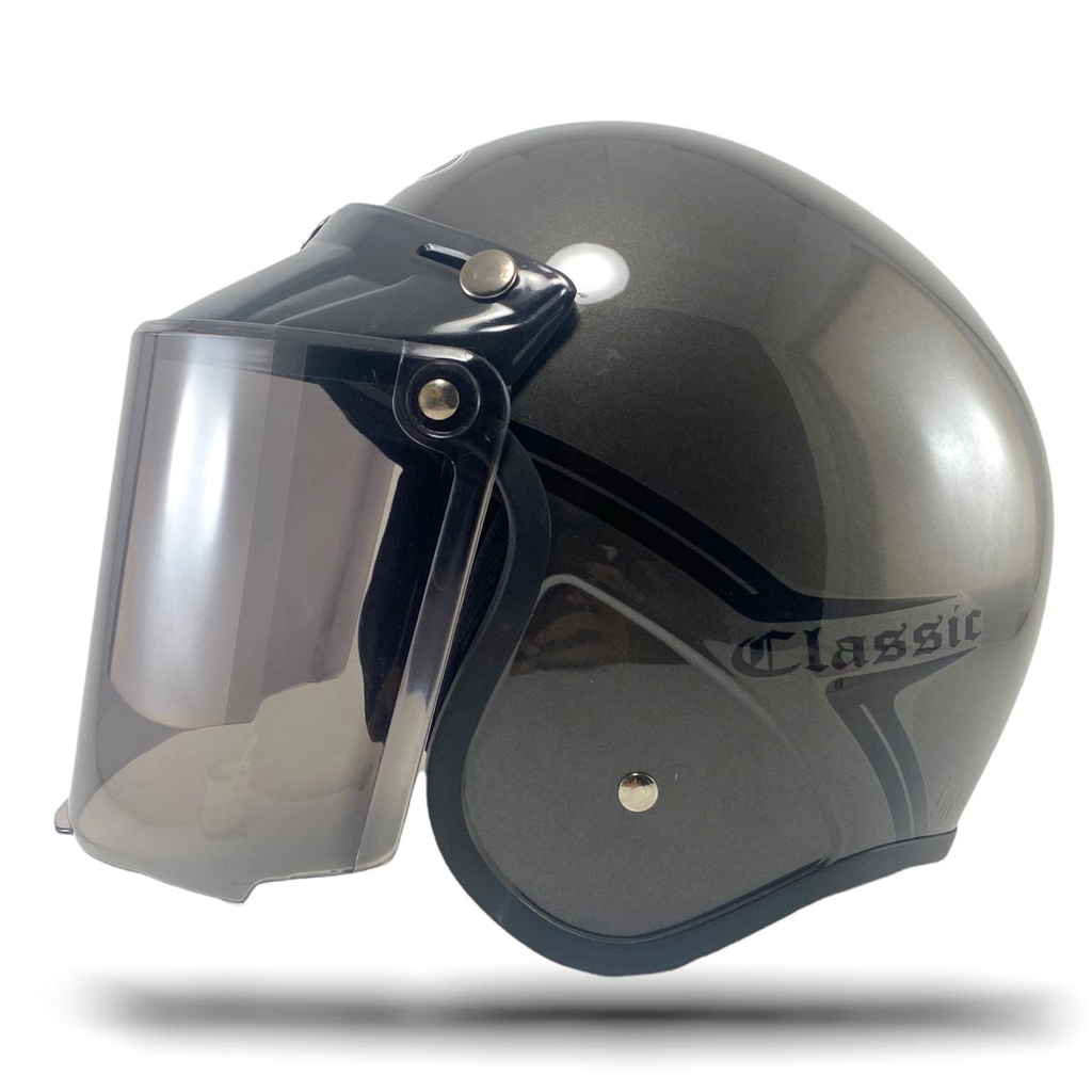 Helm Bogo Classic Kekinian Pria Wanita Helem Retro SNI