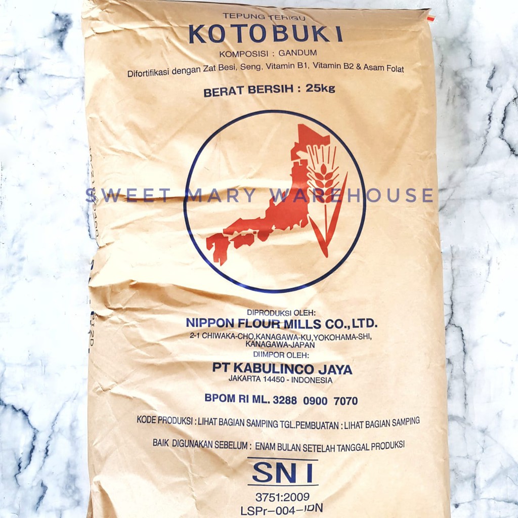 Nippn Kotobuki 25kg Tepung Roti Tepung Kotobuki 25kg