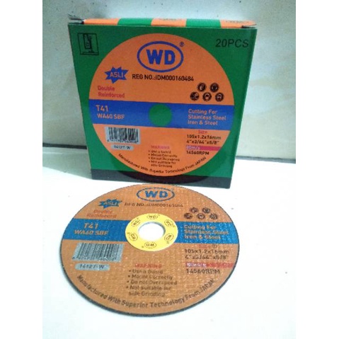 Batu gerinda potong WD 4 x 1,2 gurinda wd