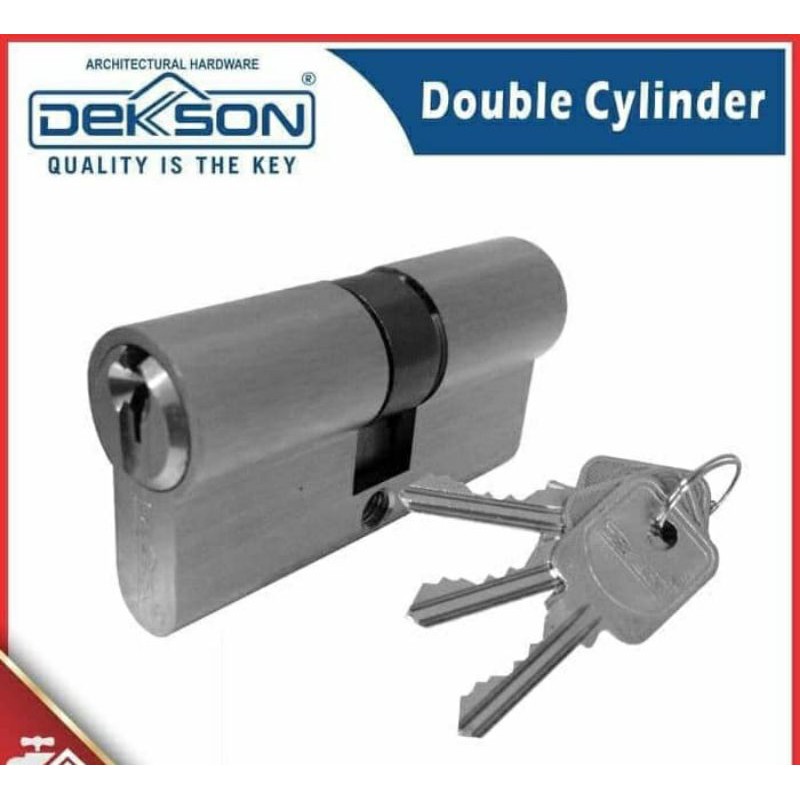 Cylinder Dekson CYL DC DL 60mm SN/silinder kunci dekson/Anak kunci/silinder kunci