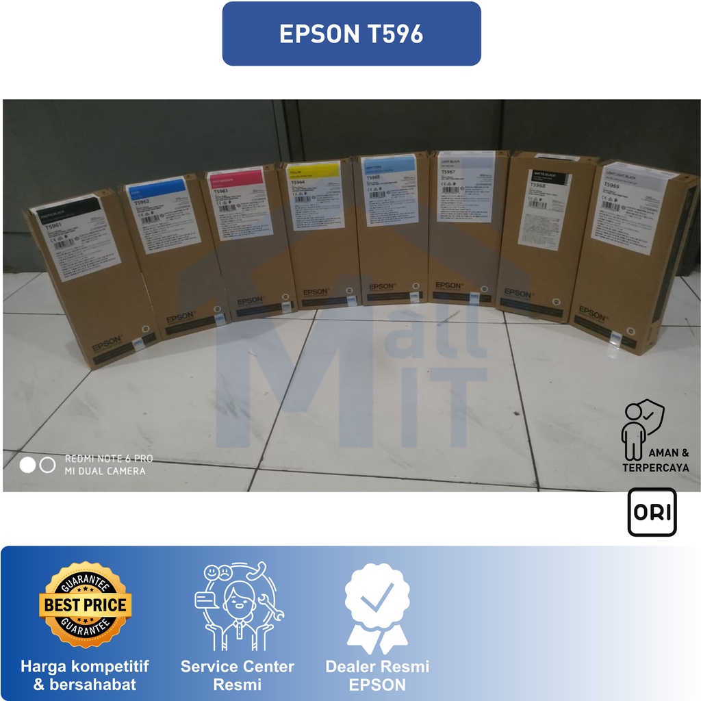 TINTA CATRIDGE EPSON T596 T-596 T 596 ASLI ORIGINAL SP 9900/ 7900/ 9890/ 7890/ 9700/ 7700