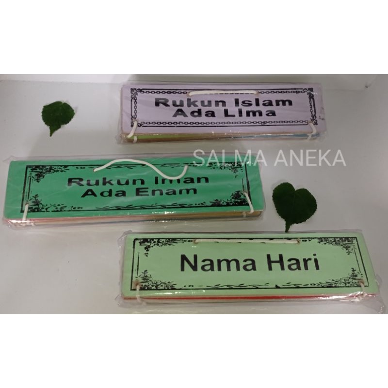 TERMURAH PAKET HEMAT alat peraga edukasi edukatif APE mainan anak TK PAUD RUKUN ISLAM / RUKUN IMAN /