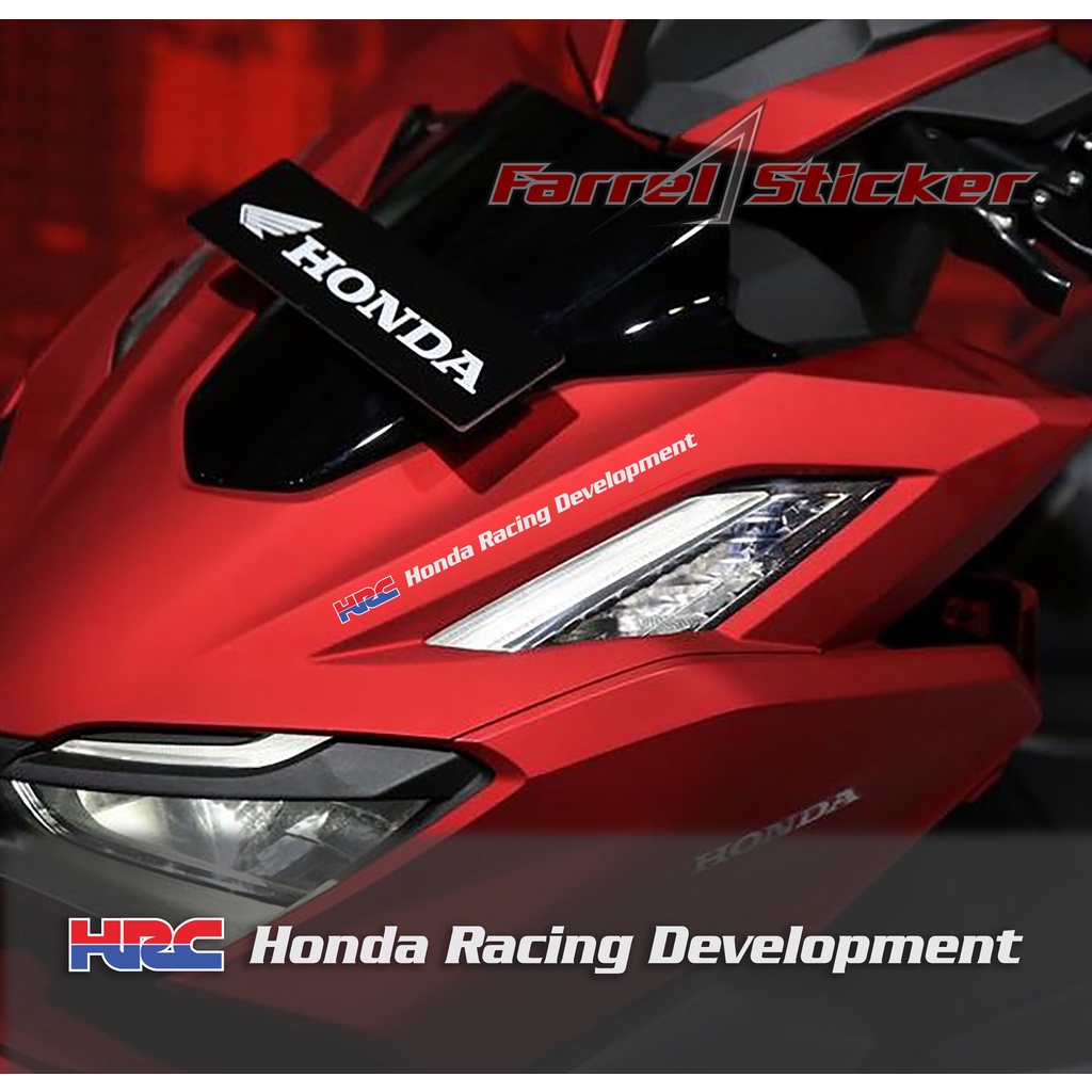 stiker HRC Sticker honda racing development