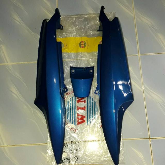 Bodi belakang motor mio smile warna biru