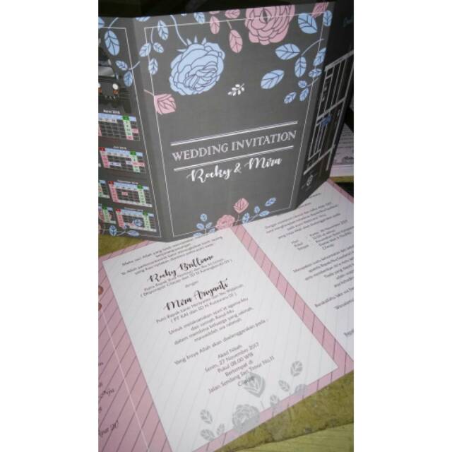 

Undangan full colour ivory 310gr laminasi doff