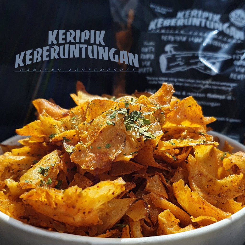 

KERIPIK KEBERUNTUNGAN SINGKONG PEDAS