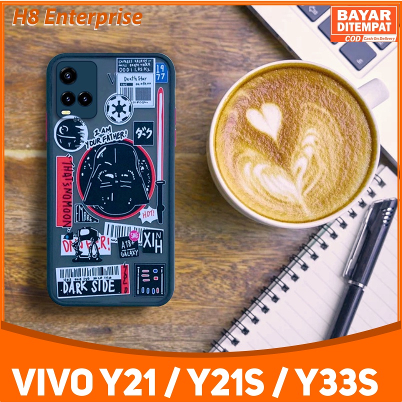 Case Vivo Y33s Y21 Y21s Character STAR WARS Hybrid dove candy pelindung kamera