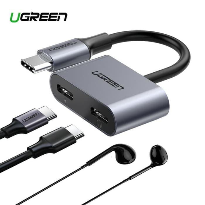 Ugreen Converter Type C to Dual USB C Earphone Audio SKU : 60165