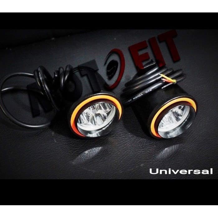 BAROKAH GAMIS lampu sorot cree 4 mata anti kabut 40 watt 40w foglamp with angel eye