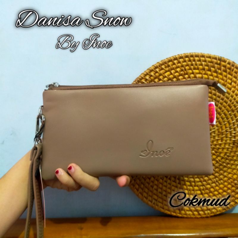 DANISA BAHAN SNOW BY INOE // DOMPET POUCH PANJANG HP WANITA