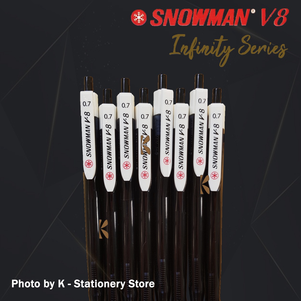 

[Lusin] Bolpen Snowman Ballpoint Pen V-8 Infinity Series [Lusin]