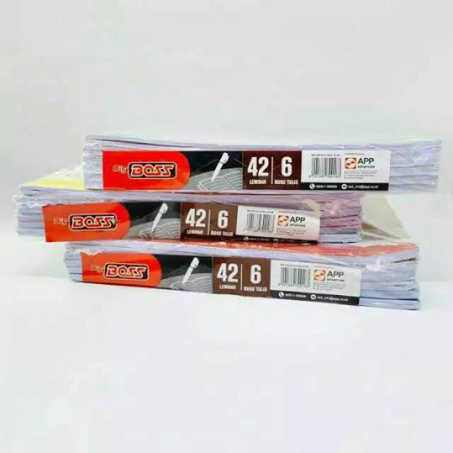 

BUKU TULIS BIGBOSS 1 PAK ISI 6 BUKU 42 LEMBAR