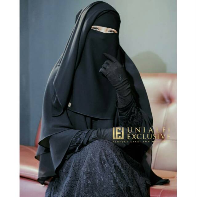 NIQAB/CADAR YAMAN PENDEK FATIMAH (PREMIUM) UNIALFI EXCLUSIVE