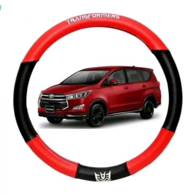Sarung stir Cover setir Mobil Transformers innova/kijang innova/new innova/innova venturer merah